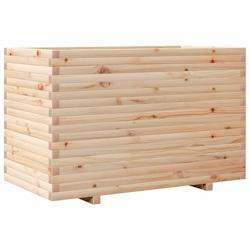 Helloshop26 - Jardinière bac lit surélevé plantes fleurs terrasse jardin 110 x 60 x 72 cm bois de pin massif marron 02_0037385 - 3000213860733_0