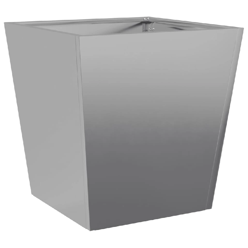 Helloshop26 - Jardinière bac lit surélevé plantes fleurs terrasse jardin 40 x 40 x 40 cm acier inoxydable gris 02_0037546 - 3000213895674_0