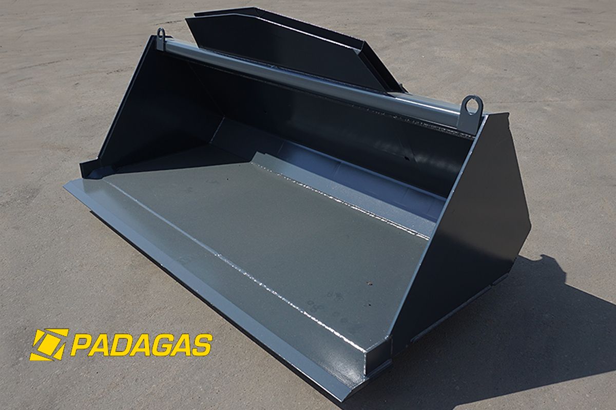 KTC-110 - Godet de construction Padagas - capacité 1,1 m3 - compatible Faresin, Merlo, Manitou_0