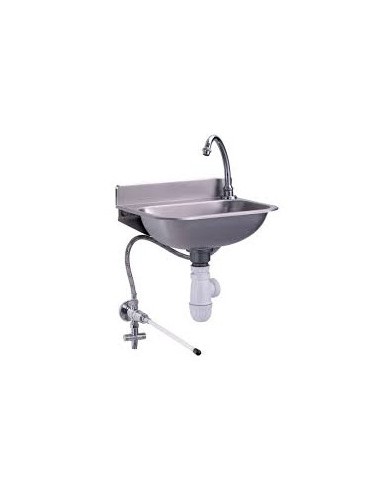 Lave-mains inox avec commande fémorale - LM800_0