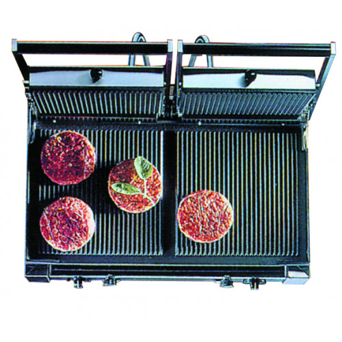 PANINI GRILL DOUBLE SIRMAN - PLAQUES RAINURÉES