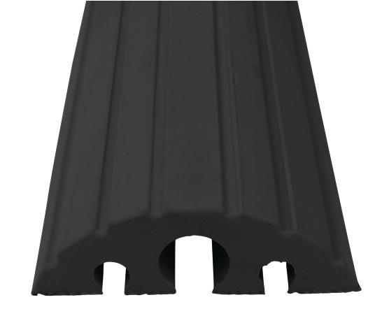 Protège câbles et tuyaux L1200xl210xH65 mm caoutchouc plein noir_0