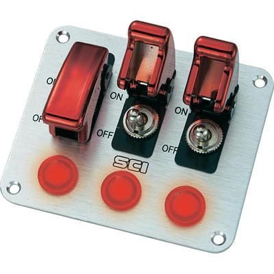 SCI R13-423L B/R ROUGE SPST DEL Embout Interrupteur Rouge