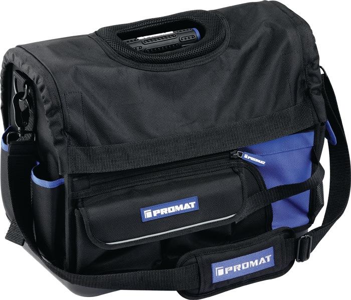 Trousse à  outils l.220xP430xH350 mm 30 l nylon 1680D résistante à  l'eau PROMAT_0