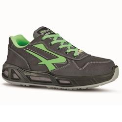 U-Power - Baskets de sécurité basses YODA CARPET - Hydro. légères - S3 CI SRC ESD - Gris/Vert - Taille 42_0