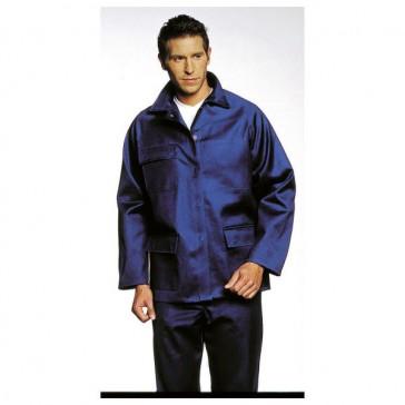 Veste anti-feu Proban bleu Hydrone T0 - Satin de coton 315g - Marque Muzelle Dulac/Hasson_0