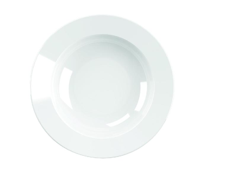 ASSIETTE CREUSE ROND BLANC PORCELAINE Ø 26 CM BRASSERIE ARIANE