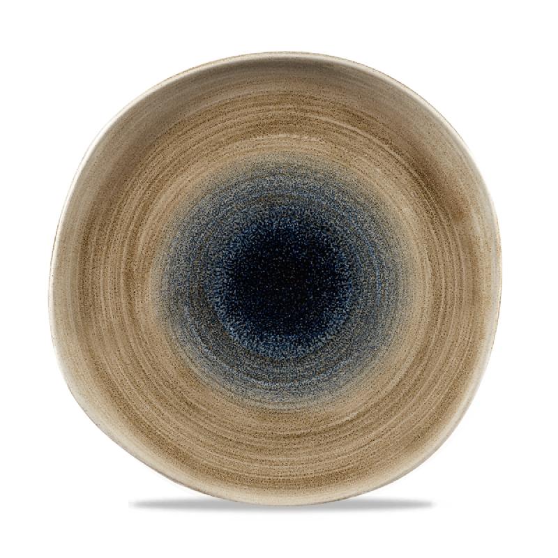 ASSIETTE PLATE ROND AQUEOUS BAYOU PORCELAINE Ø 26,4 CM STONECAST CHURCHILL