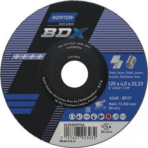 10 MEULES D'ÉBARBAGE BDX À MOYEU DÉPORTÉ - 180 X 6,5 X 22,23 MM NORTON