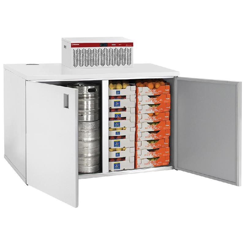 Armoire de stockage 2 portes réfrigérée 1400 l avec unité frigorifique - RBB/3_3_URB/P3-F5_0