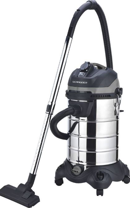 Aspirateur eau et poussière 30L 230V 1200W, cuve métallique/prise électroportatif/décolmatage/souffleur - 50005_0