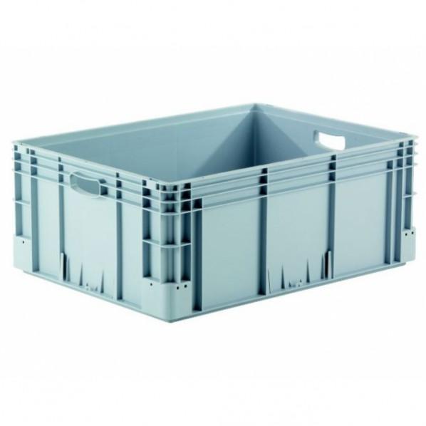 Bac norme Europe à poignées ouvertes 800 x 600 mm - Hauteur 320 mm - Compatible denrées alimentaires et palettes Europe_0