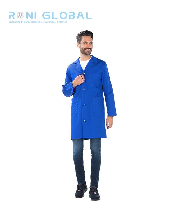 Blouse longue de travail homme - Manches longues - 4 poches - EMILE REMI CONFECTION - Ref: Remi-300.04_0