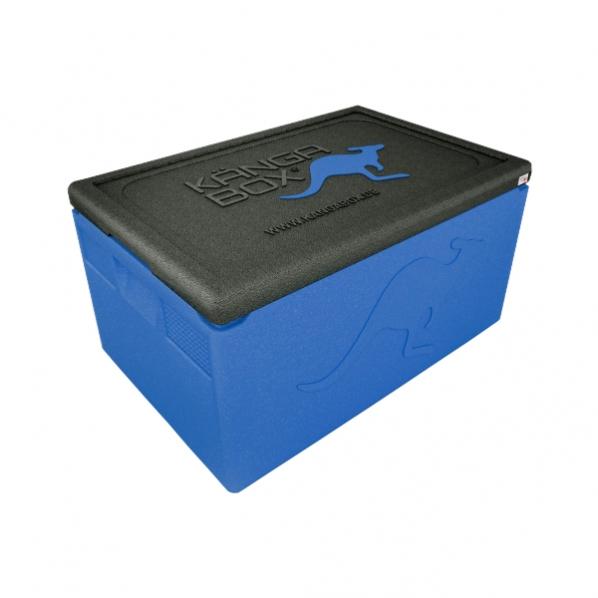 Boîte isotherme KANGABOX Professional GN 1/1 - Poignées hautes - Bleu - Transport alimentaire chaud et froid - Empilable_0