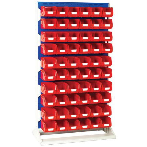 BOTT 1 RACK À BACS 1000X550X1775MM - 60 BACS ROUGES - BOTT