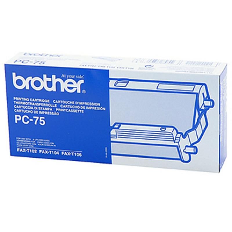 BROTHER BOITIER ET RECHARGE À TRANSFERT THERMIQUE (PC75)