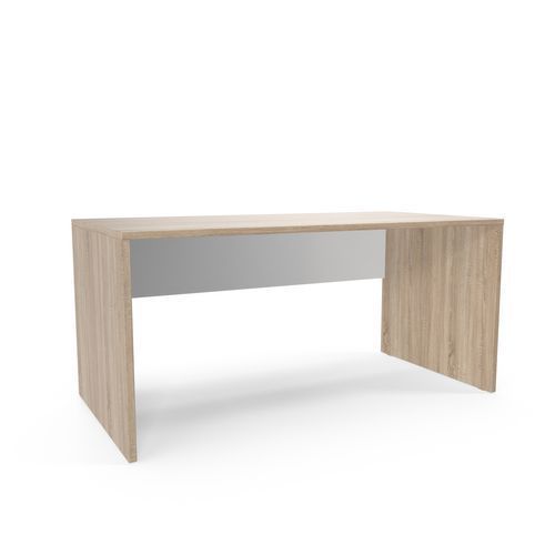 BUREAU VIVA 160 X 80 X 75 CM DESIGN DROIT CHÊNE SONOMA / BLANC