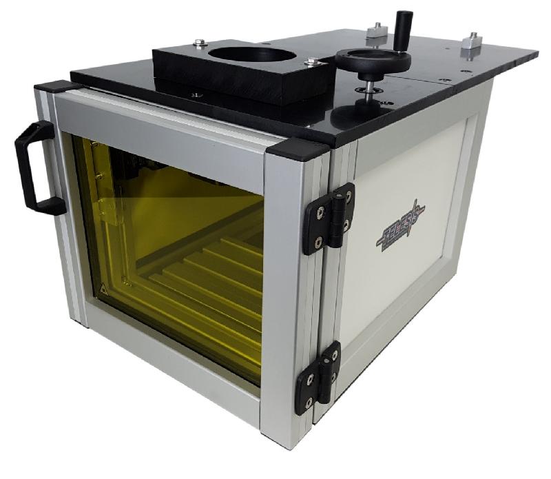 Cabine de protection pour marquages laser - Station de travail classe 1 avec réglage manuel axe Z_0