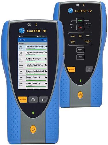 CERTIFICATEUR DE CÂBLE RÉSEAU JUSQU'À CAT 8/8.1, CLASSE I/II - 3000MHZ - 40GBIT