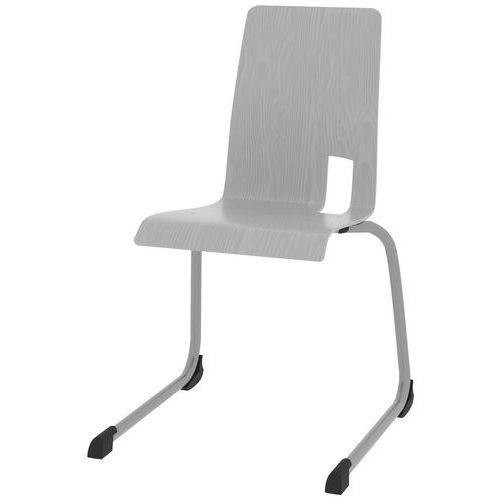 CHAISE COQUE SODA PIÈTEMENT LUGE ACIER - GRIS/GRIS ARGENT - RODET