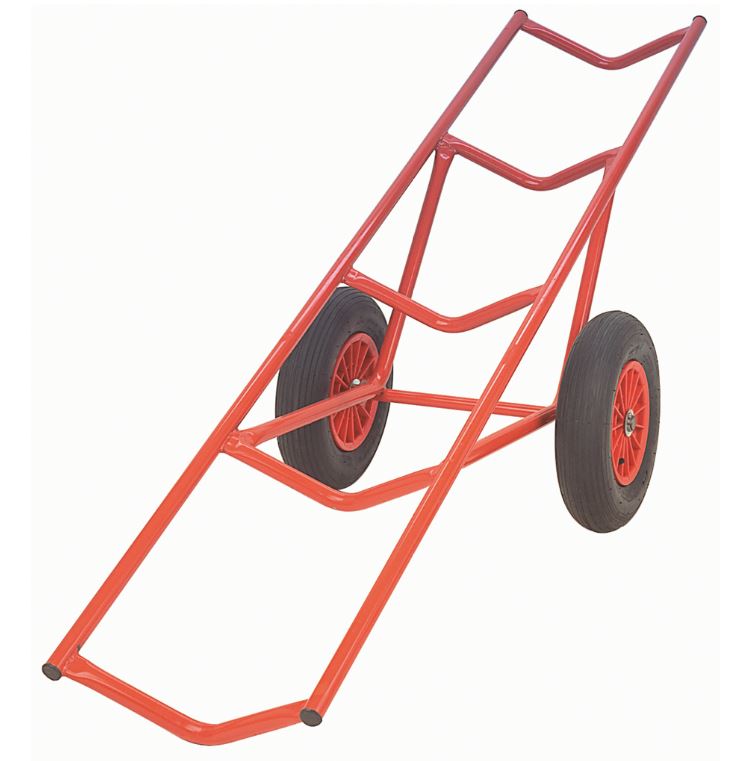 Chariot à rouleaux - transport de moquettes et PVC - charge 300 kg - roues Ø 400 mm_0