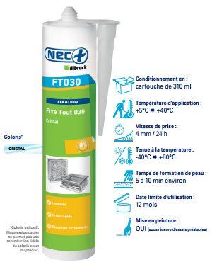 Colle hybride polymère FT030 - transparente, résistante aux UV, chocs et vibrations_0