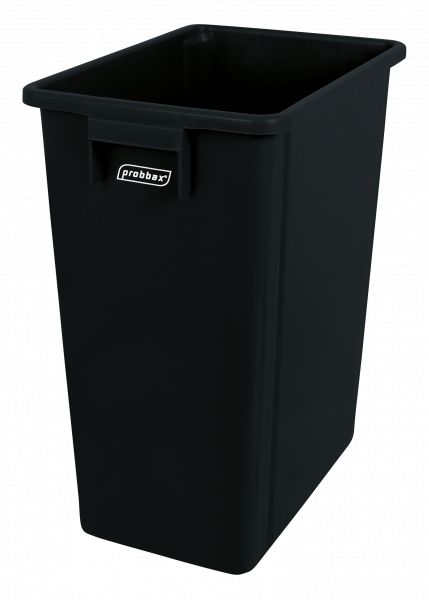 Collecteur de tri sélectif 40L - Noir - Polypropylène 50% recyclé - Dimensions compactes 39.5x26x47.5 cm_0