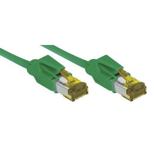 CORDON RJ45 SUR CÂBLE CAT. 7 S/FTP LSOH SNAGLESS VERT-15 M