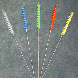 Goupillon E00 - 10 mm - Fibres polyester PBT multicolores - Longueur 400 mm - Inox 304L_0