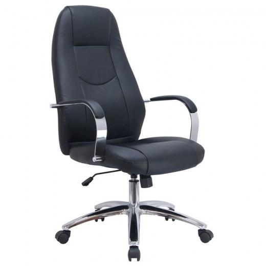 Fauteuil de bureau simili cuir - Dossier haut Félix - Référence 7620 FR204 - Accoudoirs chromés - Mécanisme basculant_0