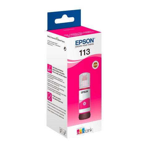 FLACON ENCRE EPSON 113 ECOTANK MAGENTA -  AUTHENTIQUE
