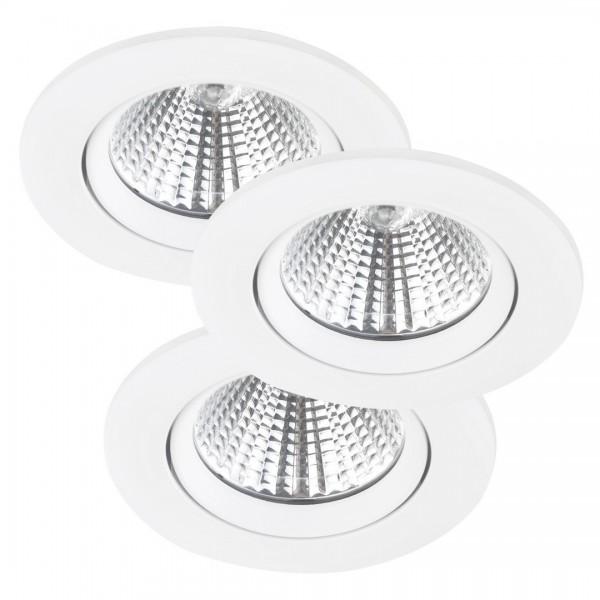 FREMONT 3-KIT SPOT ENCASTRÉ MÉTAL ET PLASTIQUE BLANC LED INTEGRÉE 2700K - NORDLUX 47580101