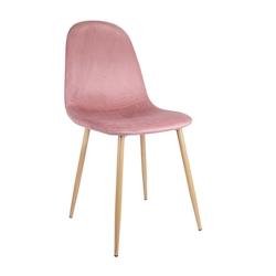 García de Pou Garcia de Pou 4 Unités - Chaise 'Supra-Tek'  54X45X87 Cm Mauve Velours - rose textile 270.64_0