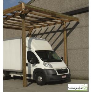 Grand carport bois autoclave 3x5 mètres - 3 mètres de hauteur - s7761_0
