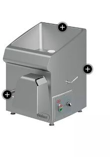 Hachoir à viande professionnel Ø 98 mm - Double coupe - Débit élevé et construction inox_0