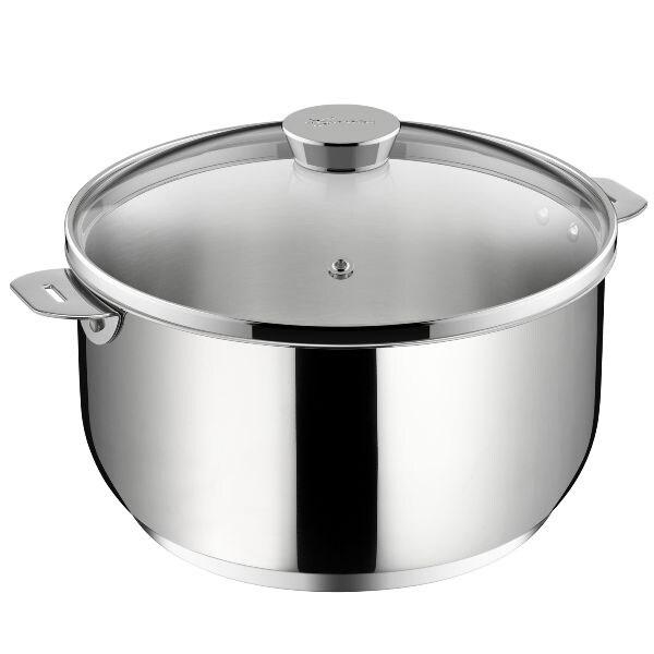 LAGOSTINA faitout avec couvercle 26 cm inox 12138031226 - gris 8002531548244_0