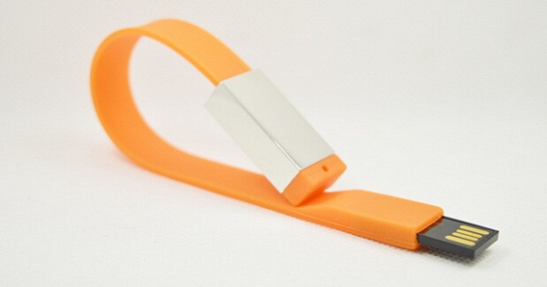 Lecteur flash USB bracelet - PVC - 201mm x 14,5mm x 8mm - Idéal pour cadeaux d'entreprise et événements_0