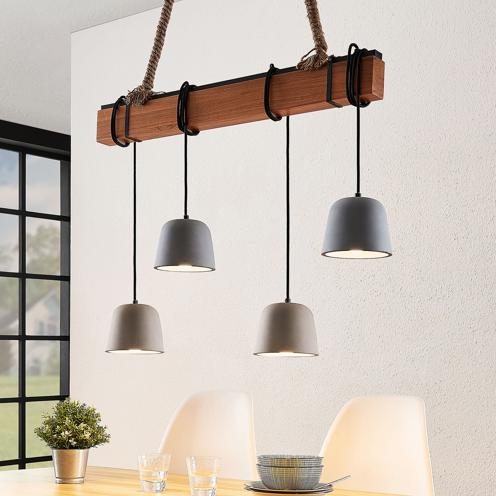 LUCANDE HAKONA SUSPENSION EN BOIS