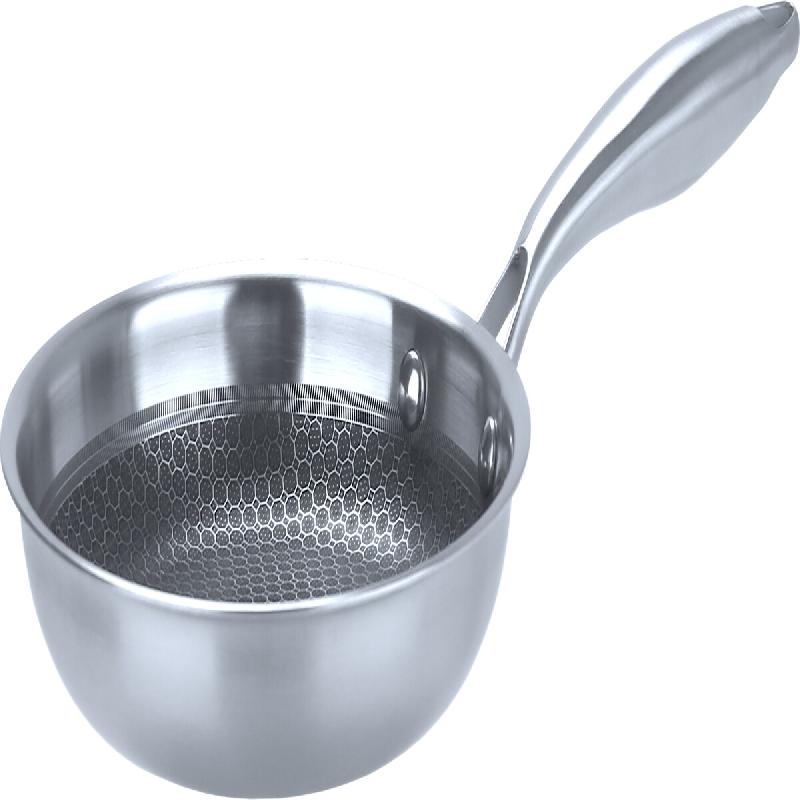 METRO PROFESSIONAL Poêle à frire Tri-Ply, acier inoxydable, adapté à l'induction, Ø 20 cm, structure en nid d'abeille, revêtement antiadhésif -_0