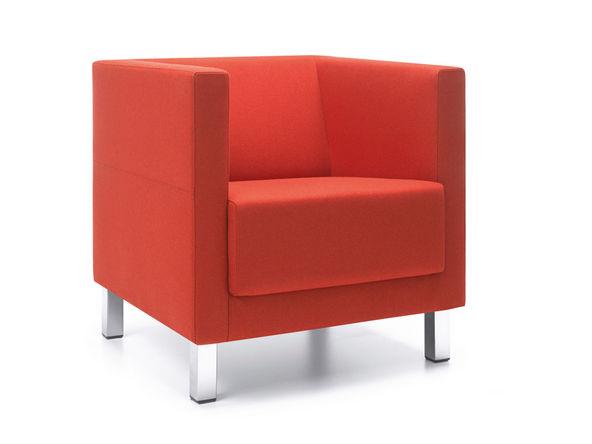 Fauteuil Vancouver Lite pied métal et assise confortable rembourrée_0