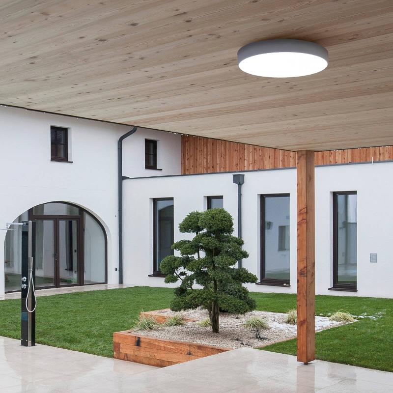 MOLTO LUCE BADO IP54 SD PLAFONNIER, Ø 50 CM BLANC