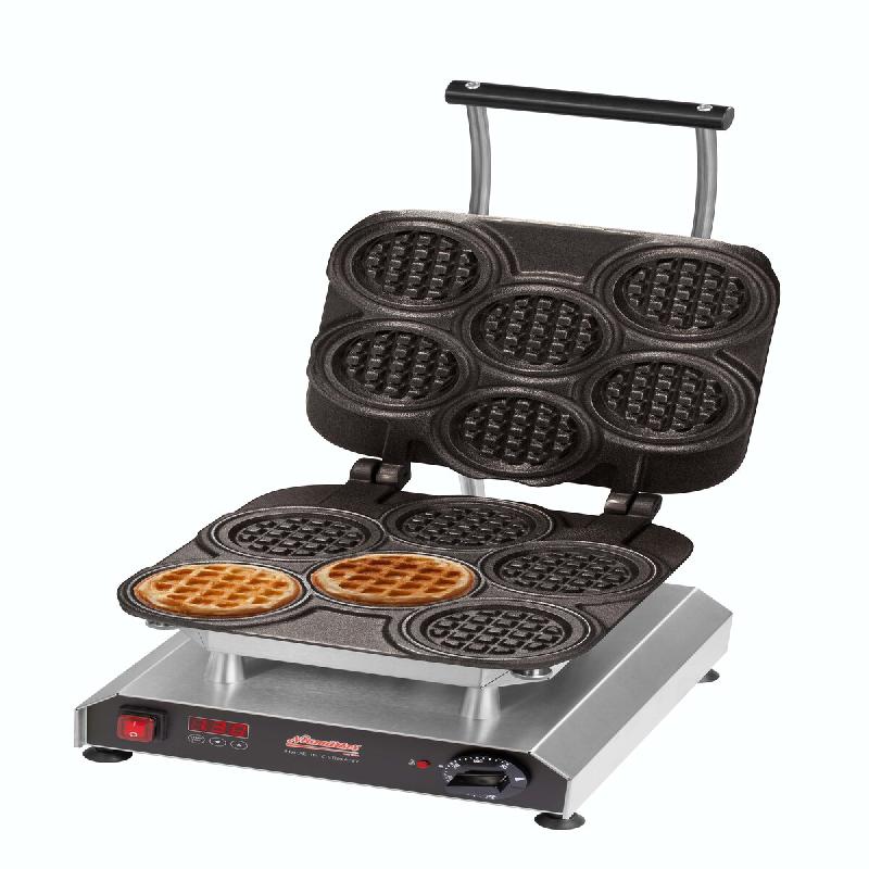 Neumärker® Gaufrier Thermocook® incl. Plaques interchangeables Mini-gaufres - gris inox 12-40801-32_0