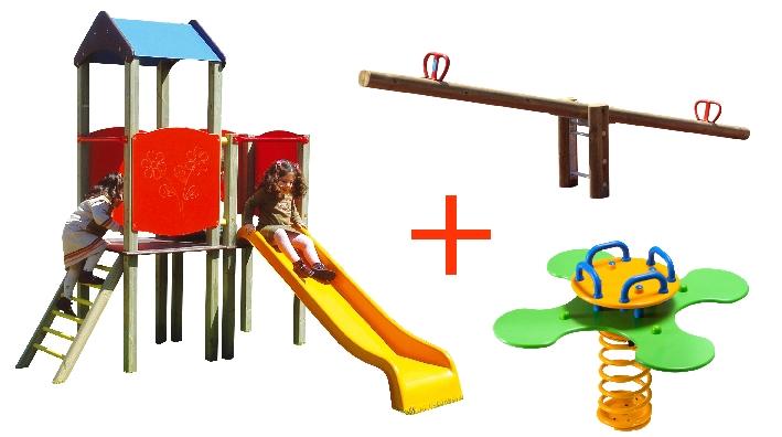 PACK SQUARE TOUR, BASCULE, RESSORT, PANNEAU INFO, SCELLEMENT DIRECT - MANUTAN COLLECTIVITÉS