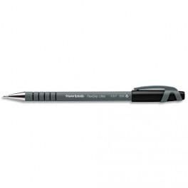 PAPERMATE STYLO À BILLE POINTE FINE RÉTRACTABLE ENCRE NOIRE CORPS CAOUTCHOUC FLEXGRIP ULTRA