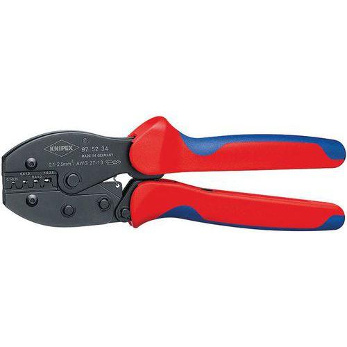 PINCE À SERTIR PRECIFORCE® - POUR COSSES À FÛT OUVERT 01 - 25MM² - KNIPEX