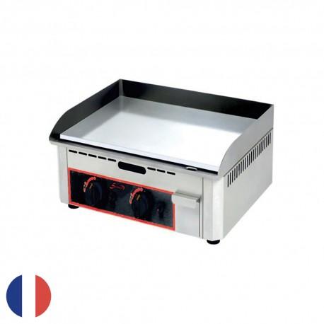 Plaque à snacker chromée gaz professionnelle Sofraca - Plancha inox - 2 à 3 brûleurs - Garantie 3 ans_0