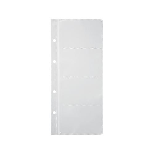 POCHETTES POUR CARTES DE VISITE OFFICE DEPOT 7040490 80 CARTES TRANSPARENT - 10 UNITÉS DE 8 FEUILLES