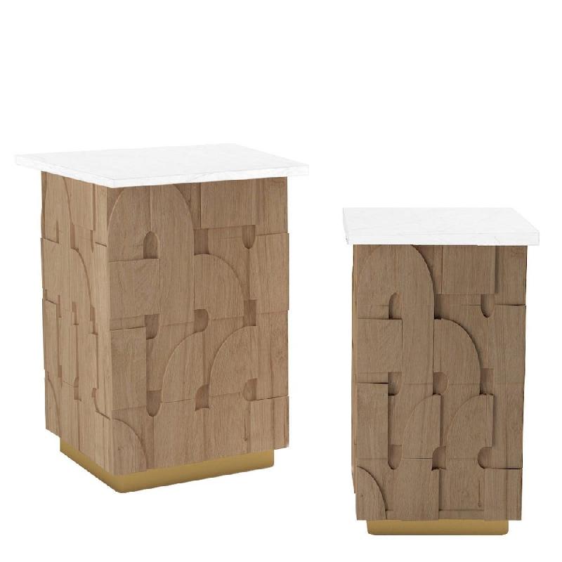 Podiums Dua' Line laiton 35x35x50 et 45x45x65 cm_0