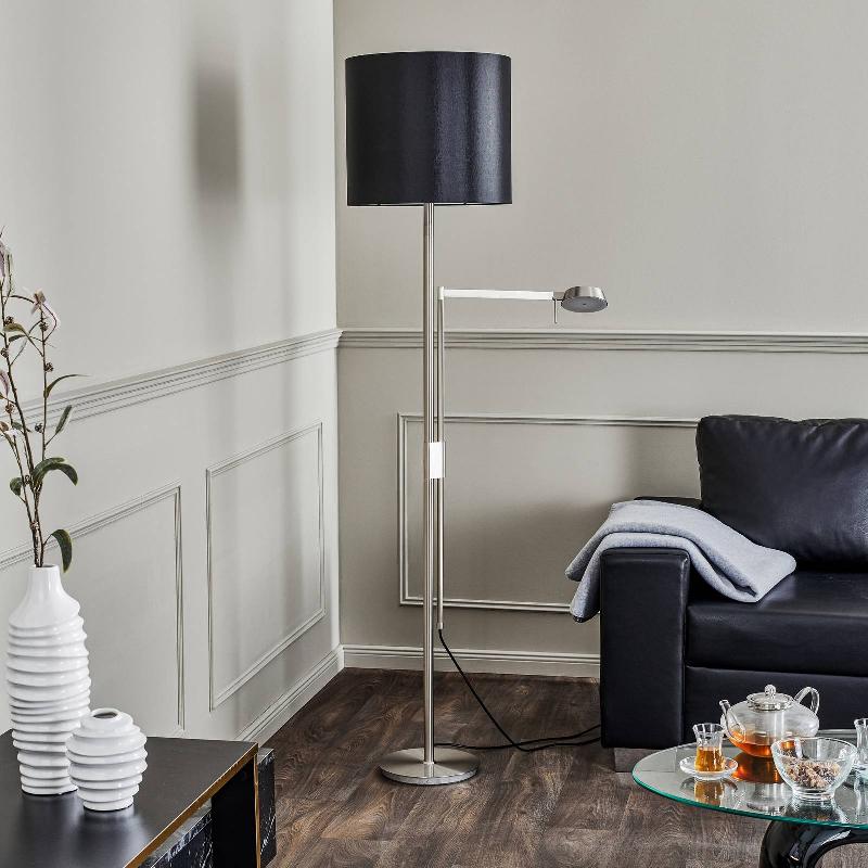ROTHFELS PHELANDIS LAMPADAIRE LISEUSE NICKEL