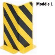 Sabot de protection en acier - Modèle L - Hauteur 400 mm - Entraxe 180 mm_0